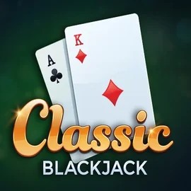 Classic Blackjack logo by Red Tiger Gaming at Wolf Casino