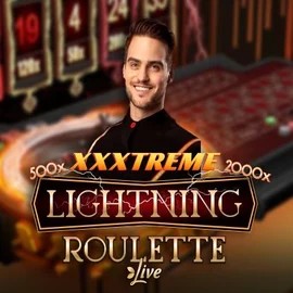 Official Live Casino logo: XXXtreme Lightning Roulette by Evolution at Wolf Casino